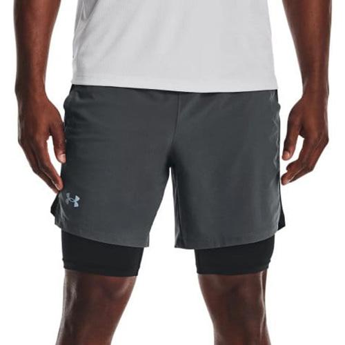 UA Launch SW 7'' 2N1 Short-GRY - 3412432