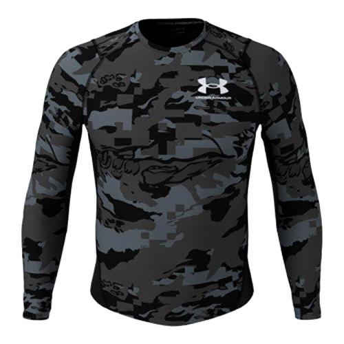 Under Armour kompresní triko UA HG IsoChill Comp Print LS blk
