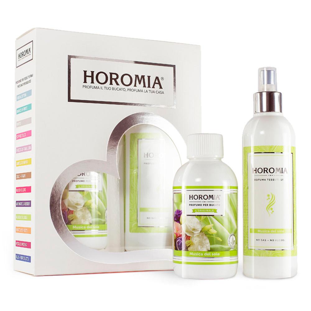 Horomia Kazeta Horotwins Musica del sole parfém na prádlo 250 ml + parfémový sprej na textil 250 ml