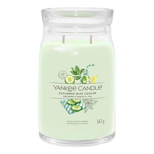 Levně YANKEE CANDLE Cucumber Mint Cooler svíčka 567g / 2 knoty (Signature velký)