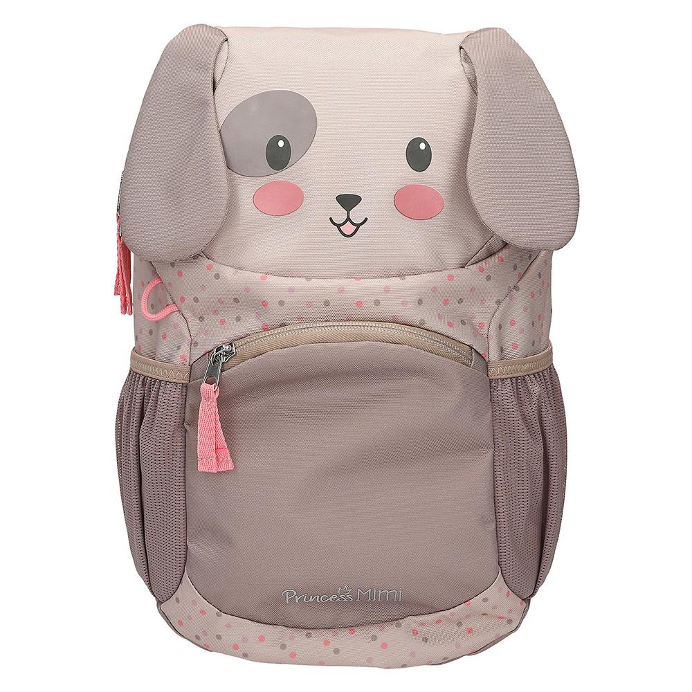 Levně Dětský ergonomický batoh Princess Mimi – pejsek, hnědý