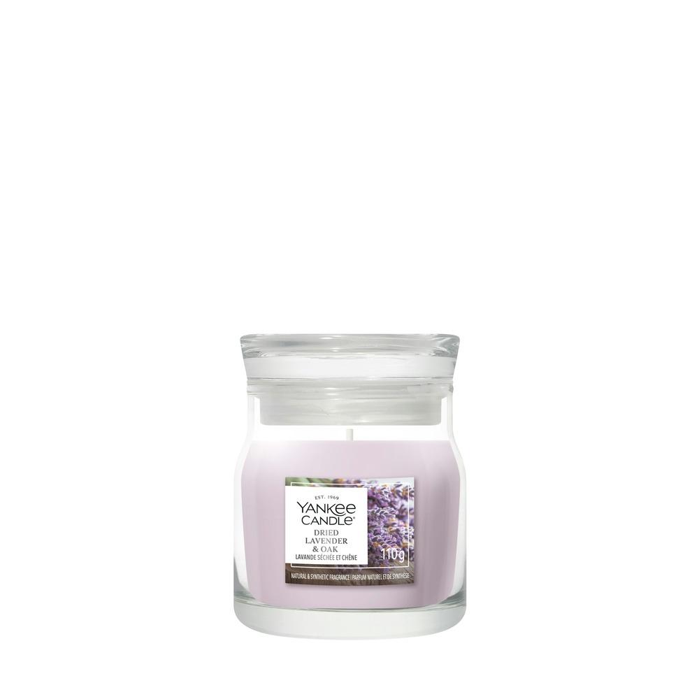 Svíčka Yankee Candle Signature malá, Dried Levander & Oak