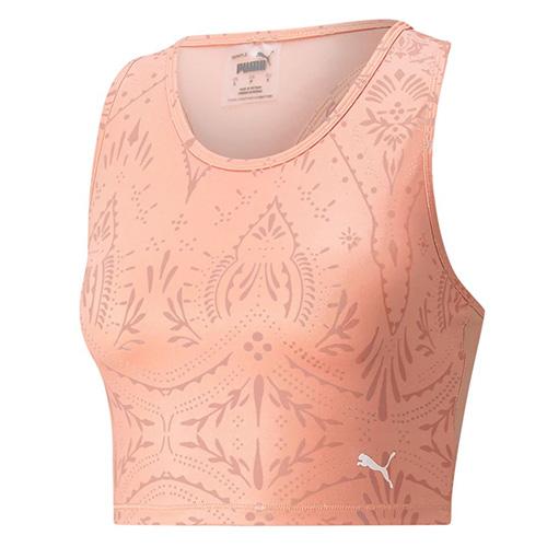 Puma STUDIO AOP CROP TANK Rosette 521561 24 Růžová