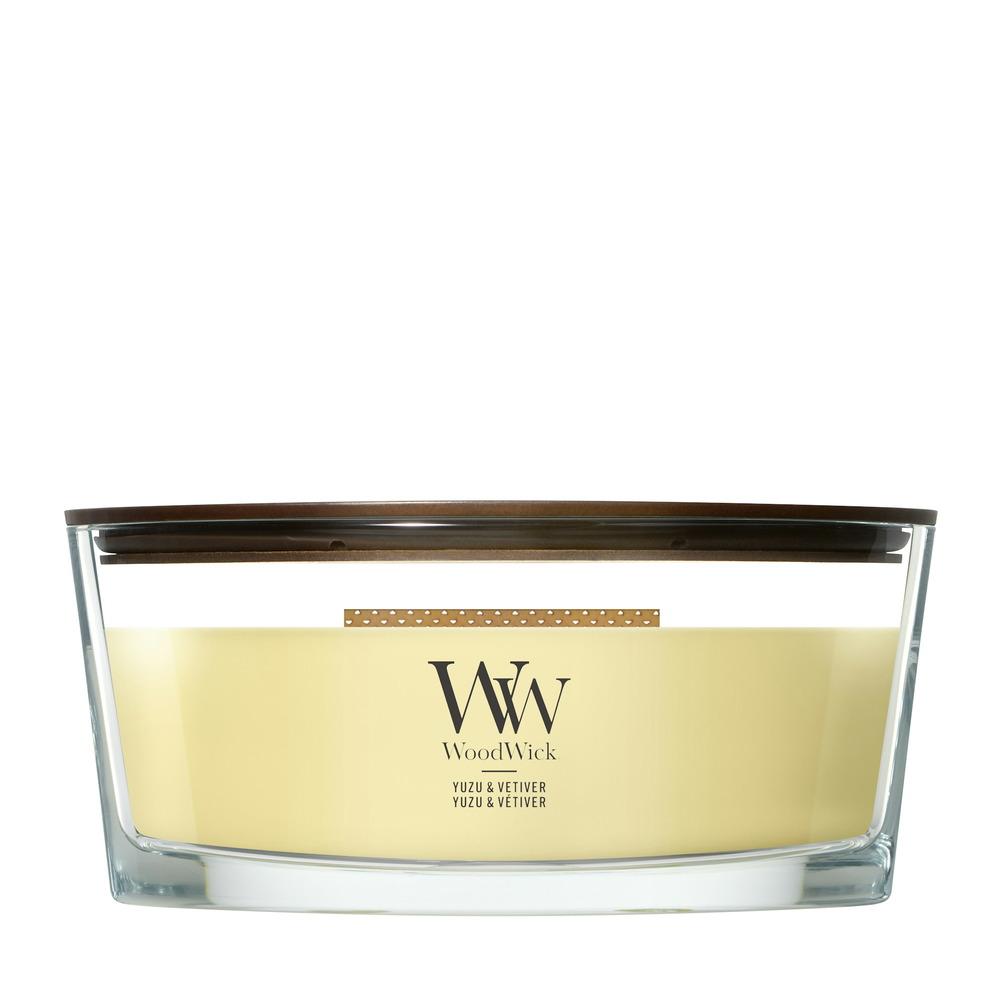 Svíčka WoodWick loď, Yuzu & Vetiver