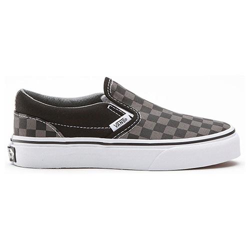 Vans CHECKERBOARD classic slip-on SHOES black/Pewter Checkerboard