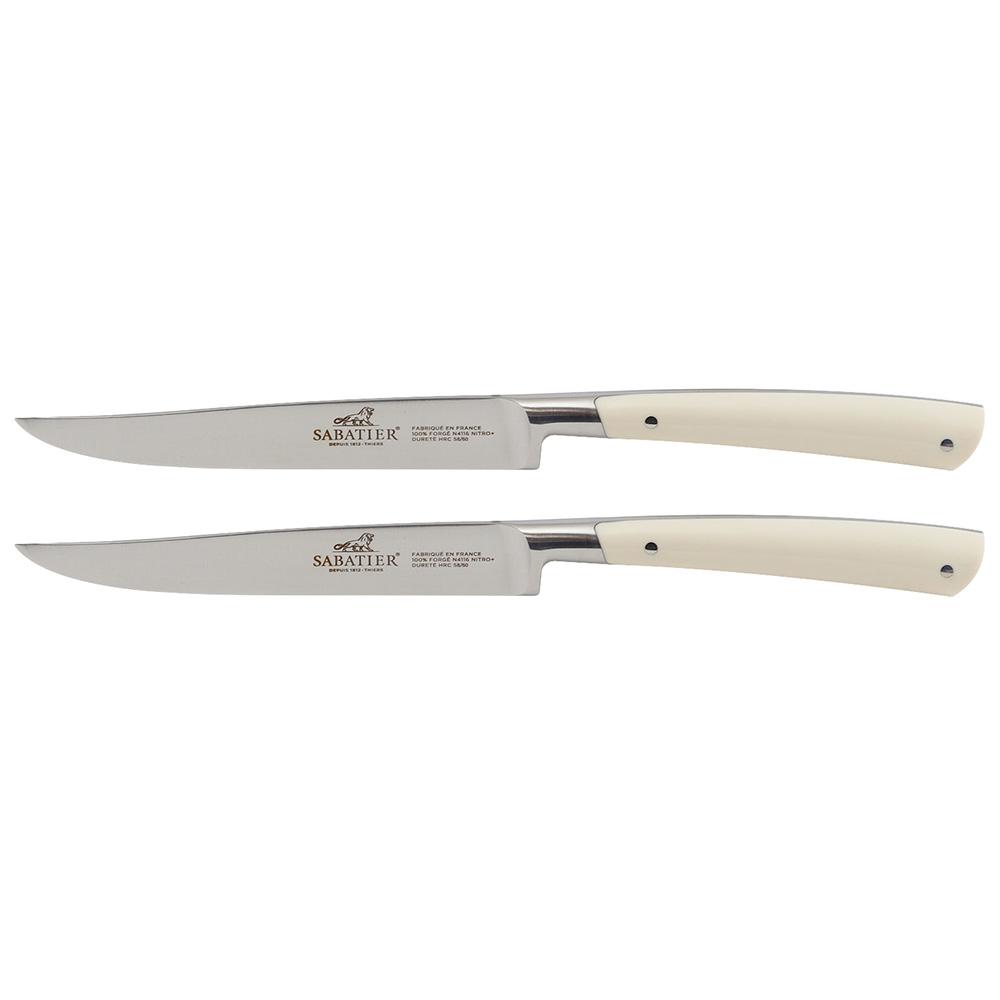 Levně Lion Sabatier 808281 Edonist perle 2 ks steakové plně kované s nerez nýty čepel 12 cm ABS rukojeť