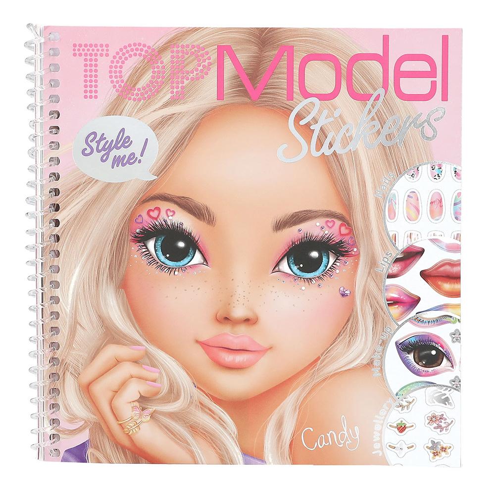 Top Model Kreativní samolepkový sešit Dress Me Up Face Candy