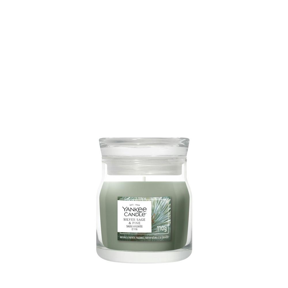 Svíčka Yankee Candle Signature malá, Silver Sage & Pine