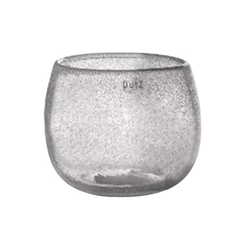 Skleněný květináč DutZ Pot, výška 14 cm, průměr 16 cm, barva čiré bubliny