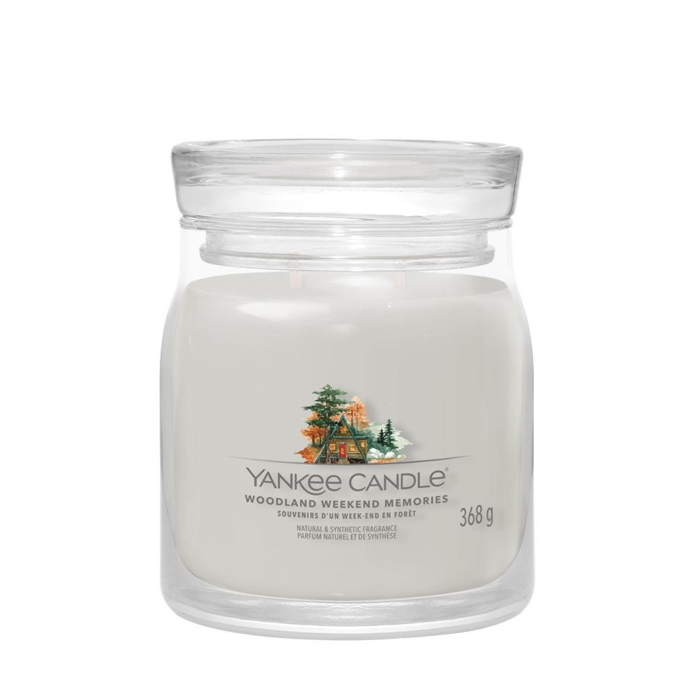 Svíčka Yankee Candle Signature střední, Woodland Weekend Memories