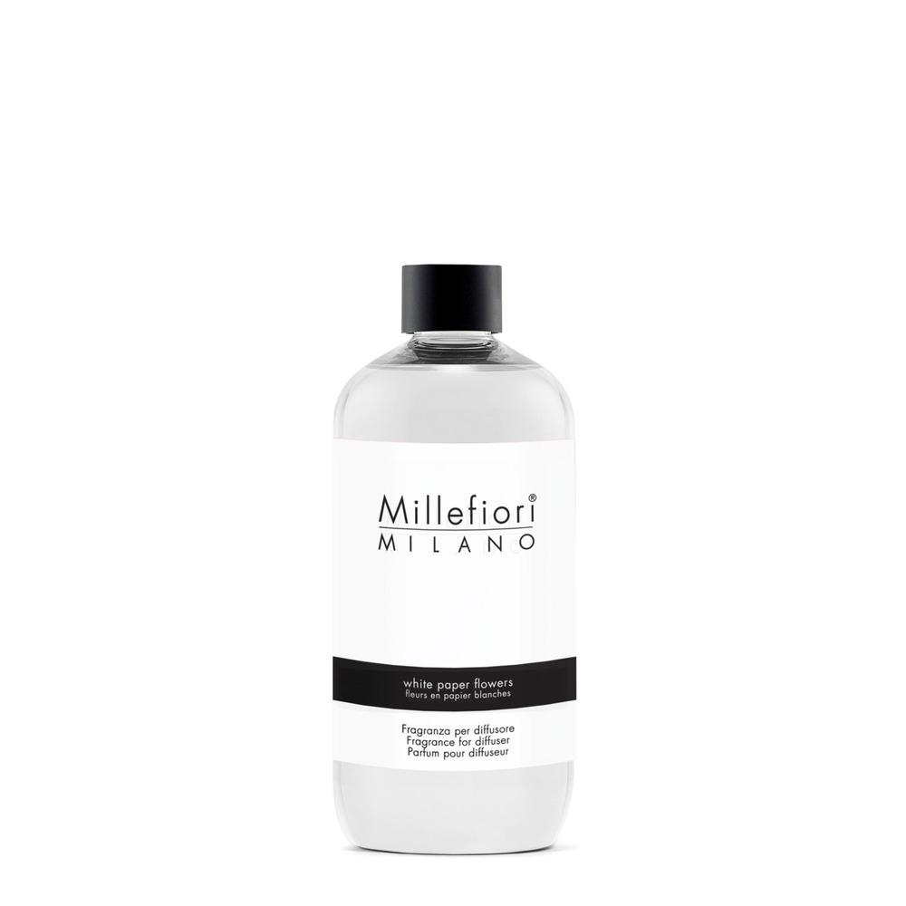 Náplň do difuzéru Millefiori Milano, White Paper Flowers, 500 ml